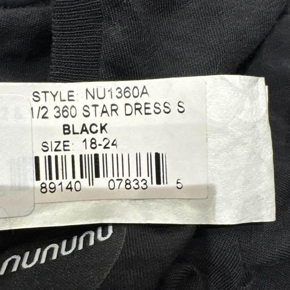 NUNUNU 1/2 & 1/2 360 Star Dress Short Sleeves Black 18-24 Months NWT